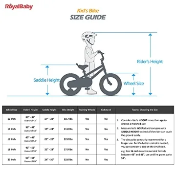 RoyalBaby Stargirl 12 Inch Kids Bicycle with Basket and Bell