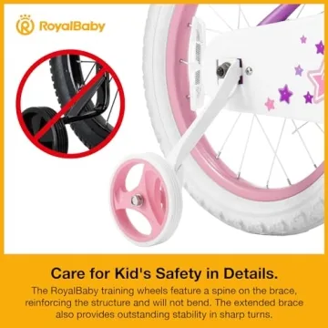 RoyalBaby Stargirl 12 Inch Kids Bicycle with Basket and Bell