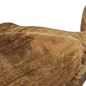 Creative Co-Op Coastal Carved Wood Fish Shaped Dish