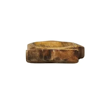 Creative Co-Op Coastal Carved Wood Fish Shaped Dish