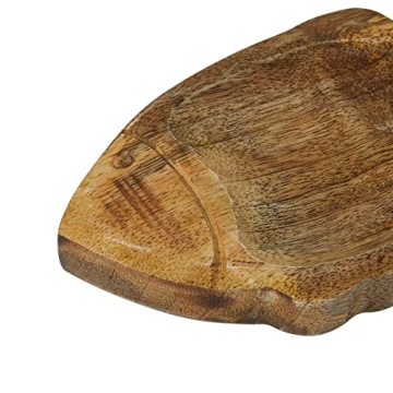 Creative Co-Op Coastal Carved Wood Fish Shaped Dish