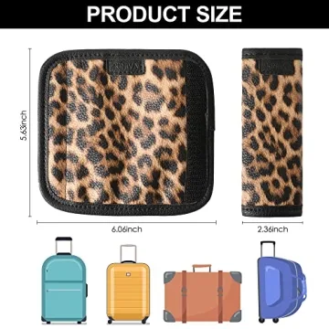 KINIVA Leather Luggage Handle Wraps for Travel Style