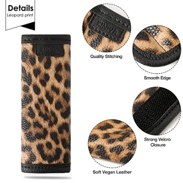 KINIVA Leather Luggage Handle Wraps for Travel Style