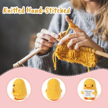 Inspirational Crochet Positive Duck - Handmade Gift