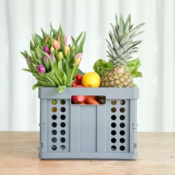 Clax® crate 48 qt folding box for groceries and storage