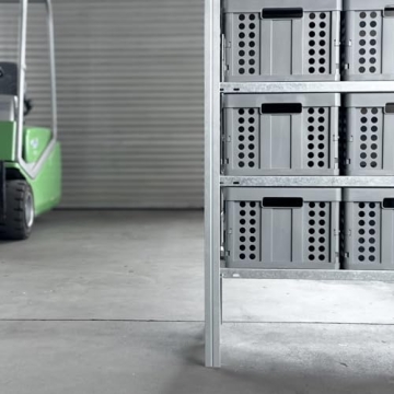 Clax® crate 48 qt folding box for groceries and storage