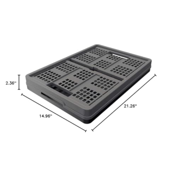 Clax® crate 48 qt folding box for groceries and storage