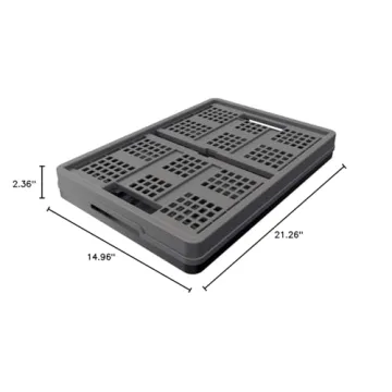 Clax® crate 48 qt folding box for groceries and storage