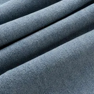 JWWN Little Boys Girls Long Denim Bib Overalls Kids Soft Cotton Rugged Relaxed Fit Jumpsuits Pants (Blue,6Years)