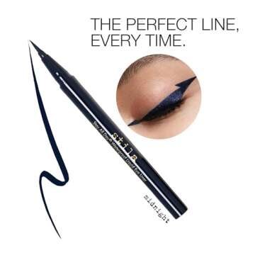 stila Stay All Day Waterproof Liquid Eye Liner, Midnight (Deep Blue)