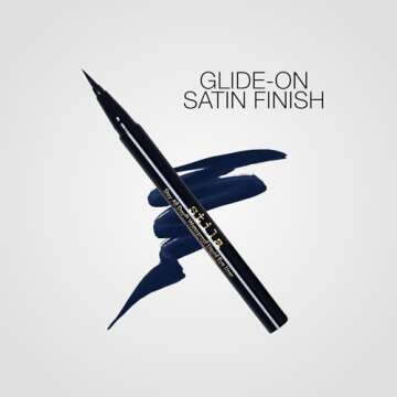 stila Stay All Day Waterproof Liquid Eye Liner, Midnight (Deep Blue)