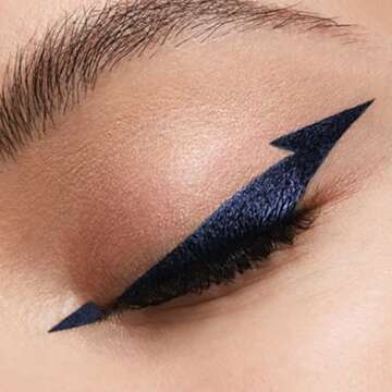 stila Stay All Day Waterproof Liquid Eye Liner, Midnight (Deep Blue)
