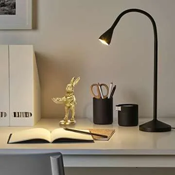 ELLDOO Small Golden Bunny Figurine Jewelry Ring Tray Decorative Serving Rabbit Statue Ornament Animal Sculpture Home Arts Desktop Accessories Table Decor, Standing Bunny