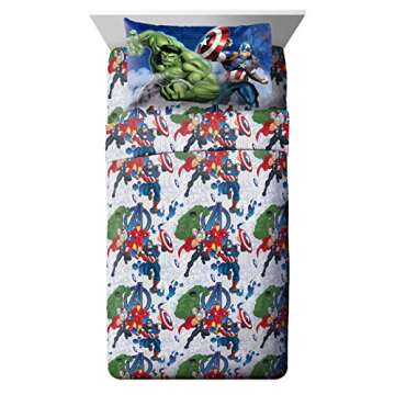 Jay Franco Avengers Twin Bed Set - Soft & Fun Design