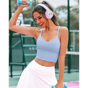 XUNYU Longline Sports Bra Comfortable Stylish Activewear