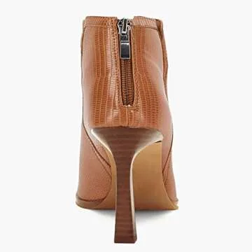 Juliet Holy Womens High Heel Booties Pointed Toe V Cut Back Zipper Short Dress Ankle Boots