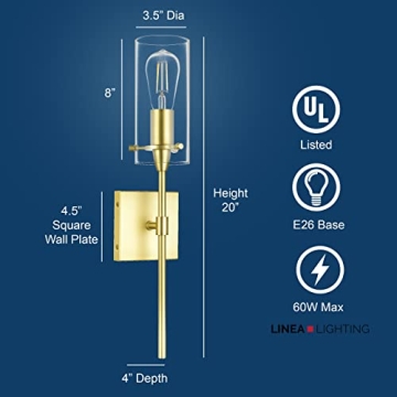 Elegant Gold Wall Sconce Light Fixture for Any Room