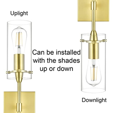 Elegant Gold Wall Sconce Light Fixture for Any Room