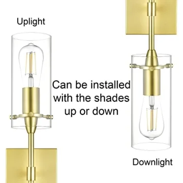 Elegant Gold Wall Sconce Light Fixture for Any Room