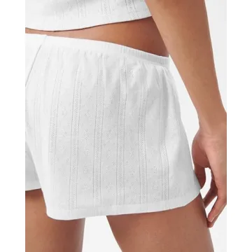 Florence by Mills Cozy Pointelle Sleep Shorts for Women