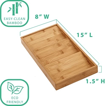 Bamboo 3-Tier Spice Organizer Eco-Friendly Kitchen Storage