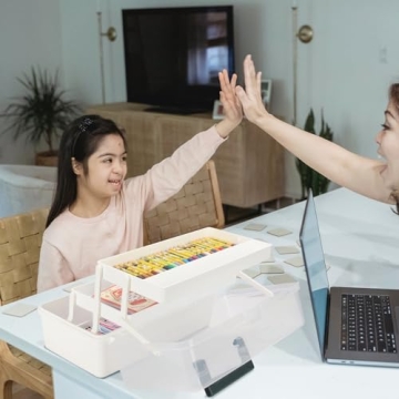 WEWLINE 13-Inch Craft Storage Organizer with Handle