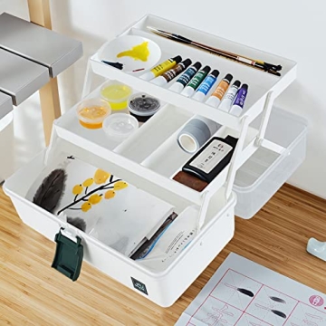 WEWLINE 13-Inch Craft Storage Organizer with Handle