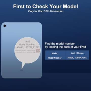 SPARIN Screen Protector for iPad 10th Generation 10.9 inch 2022, 2 Pack 9H Hardness Tempered Glass f...