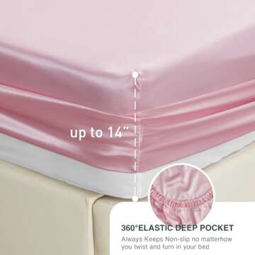 Luxury Love's Cabin Full Size Satin Sheet Set - 4pc