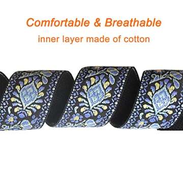 Farcaya Ukulele Strap - Comfortable Jacquard Design