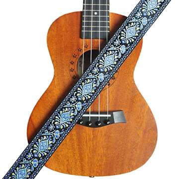 Farcaya Ukulele Strap - Comfortable Jacquard Design