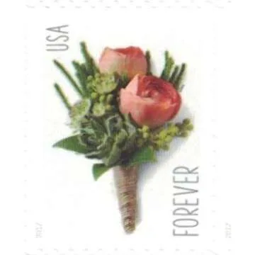 Celebration Boutonniere USPS Forever Stamps Sheet of 20 - New Stamp Issued 2017…