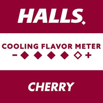 HALLS Relief Cherry Flavor Cough Drops, 30 Count (Pack of 12)