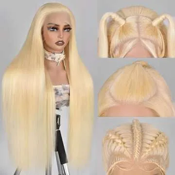 Alididi 613 Lace Front Wig Human Hair Blonde Wig 30Inch