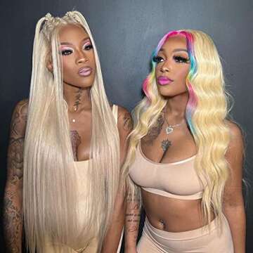 Alididi 613 Lace Front Wig Human Hair Blonde Wig 30Inch