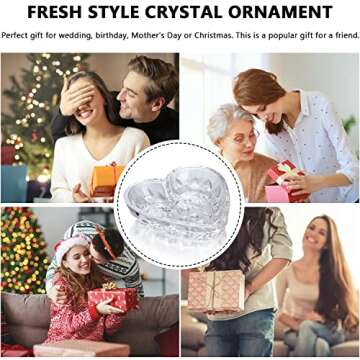 H&D Crystal Heart-Shaped Jewelry Tray for Women