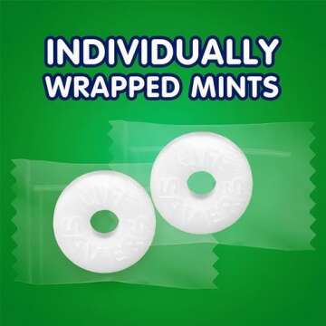 Mint Candy, 2 Pounds Mint Candy - Holiday Candy Individually Wrapped - Hard Mints Candy Melts, Bulk Candy Mints, Bag of Candy for Every Occasion - Mints Holiday Candy