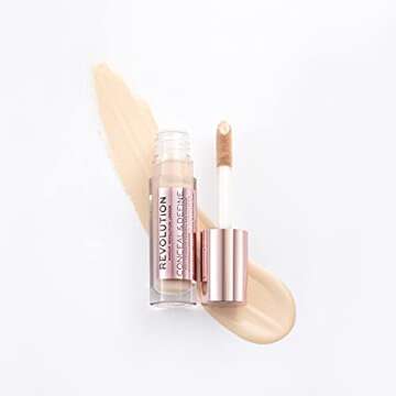 Revolution Beauty Conceal & Define Concealer - Full Coverage & Lightweight for Fair Skin