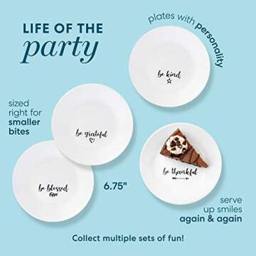 Corelle Vitrelle 8-Piece Appetizer Plates Set for Every Occasion