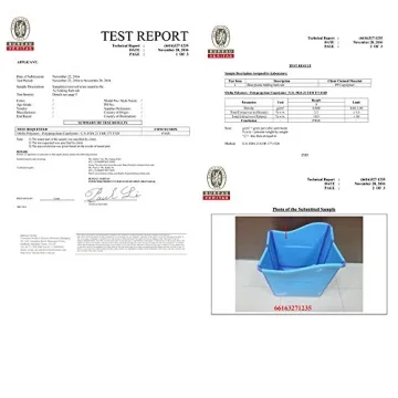 W WEYLAN TEC Large Foldable Bath Tub Bathtub for Toddler Children Twins Petite Adult Blue