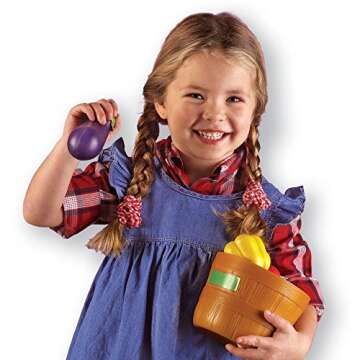 Learning Resources Veggie Play Set for Toddlers - 10 Pieces