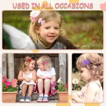 Hair Bows for Girls, 60PCS 2" Fully Lined Alligator Hair Clips, Toddler Hair Accessories (30 Colors in Pairs)