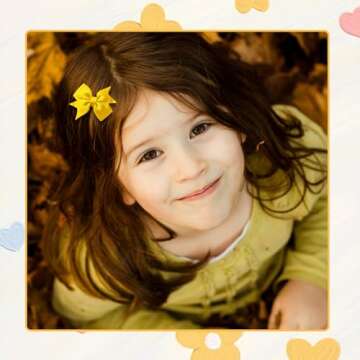 Hair Bows for Girls, 60PCS 2" Fully Lined Alligator Hair Clips, Toddler Hair Accessories (30 Colors in Pairs)