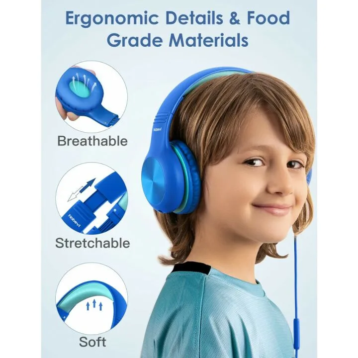 Kids Headphones with Volume Limit & Microphone