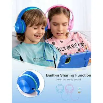 Kids Headphones with Volume Limit & Microphone