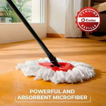 O-Cedar EasyWring Spin Mop Microfiber Refill, White Packaging May Vary