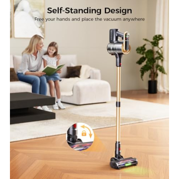 Cordless Vacuum Cleaner with 65Mins Runtime and LED Display