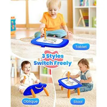 Seimome Toddlers Toys Ages 1-3, Magnetic Drawing Board, Toddler Boy Toys for 1 2 3 Years Old, Doodle...