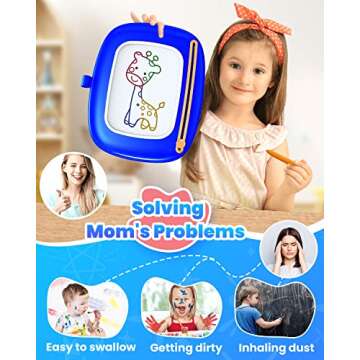 Seimome Magnetic Drawing Board for Toddlers Ages 1-3