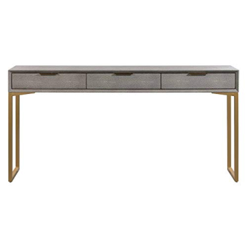 Modern Pesce Shagreen Console Table - 59" Stylish Design